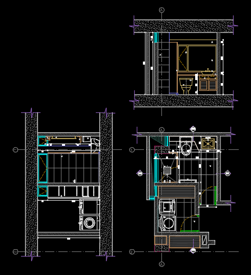 Bathroom and Washing Room Plan